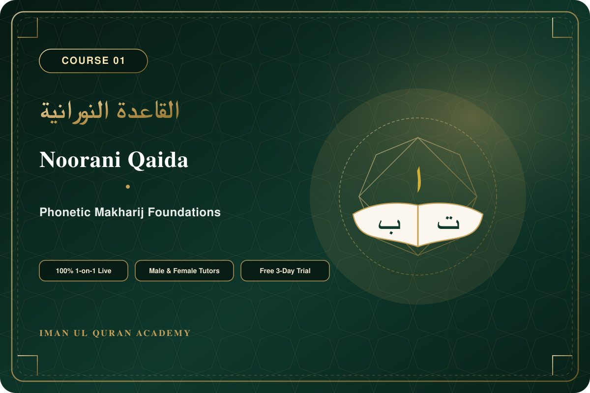 Noorani Qaida Course - Arabic Phonetics & Makharij Foundations