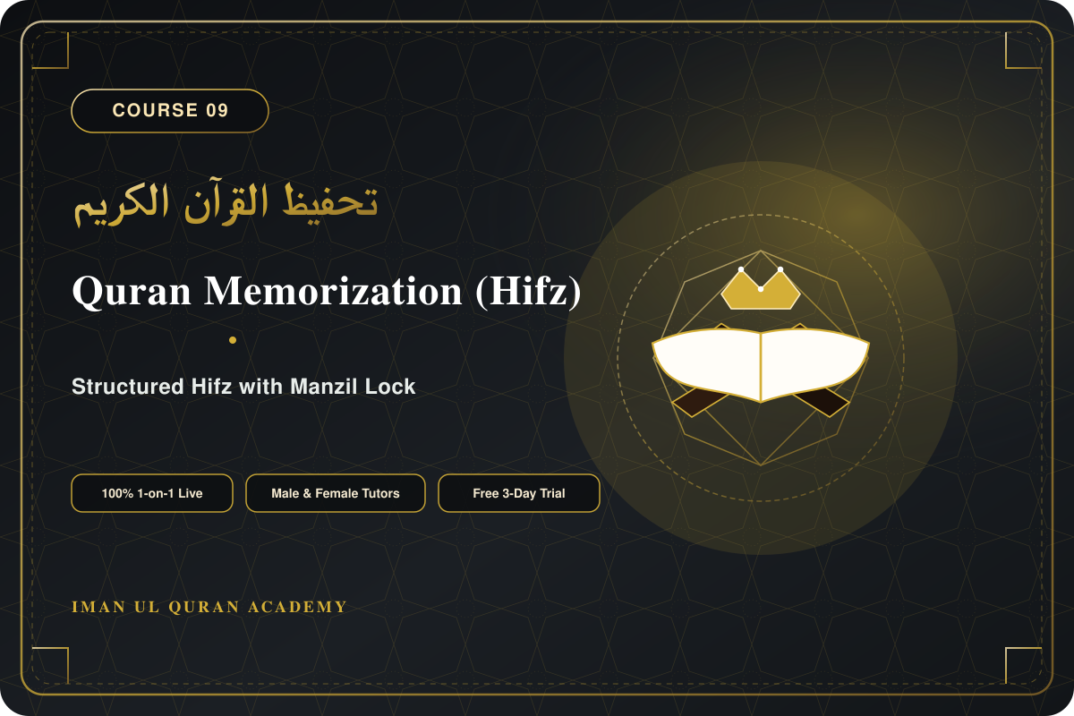 Quran Memorization (Hifz) Course - Structured Memorization & Manzil